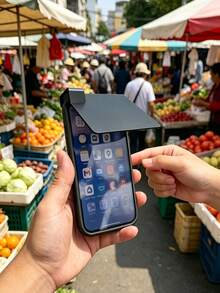 1pc Phone Sun Shade, Phone Sun Visor Is A Practical Accessory Designed To Enhance Screen Visibility Under Strong Light. It Effectively Reduces Sunlight Reflection, Allowing Users To Clearly See The Screen Even In Direct Sunlight. - Multicolor - View 3