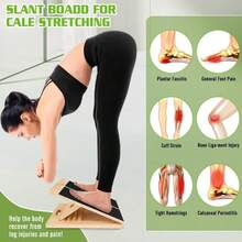 Wooden Slant Board Calf Stretcher Folded For Yoga Workout Calf Incline Board - UK-g069201 - View 5