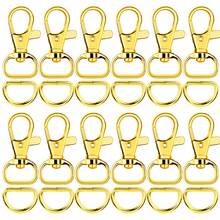 24/40pcs D-Shaped Swivel Clasp Keychain Hooks And D-Rings - Suitable For Handbag Hardware, Sewing Projects And DIY Craft Accessories - Little D Buckle D Ring - View 11