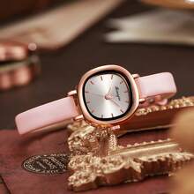 directa de relojes de cuarzo, relojes de pulsera de lujo ligero y moda de nicho para damas. - Marrón - Ver 2