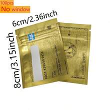 100Pcs Resealable Mylar Bags - Smell Proof Reusable Plastic Pouches With Clear Window For Gift Small Items Storage, Party Favor Packaging, Resealable Sealed Zip Lock Pouch - Multicolor - View 19