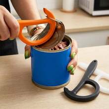1PC 3D Printed Manual Can Opener Ergonomic Handle Plastic Jar Remover Effort-Saving Non-Slip Drink Bottle Opener Home Kitchen - Multicolor - View 3