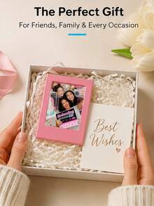 1/3/5/10pcs Colorful Transparent Magnetic Photo Frame Set, 3 Inch Wallet Size Fridge Magnets, Suitable For Mini, Customizable DIY Decorative Stickers, Mini Photo Frames For Bedroom Kitchen Office Home Decor, Ideal Birthday And Back To School Gift - Mixed - View 2