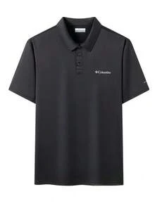 Columbia Summer New Sports Running Fitness Training Comfortable Breathable Casual Men's POLO Shirt - Black - View 8