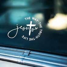 1pc Creative Personalized Cross Decorative Sticker/Car Body Sticker Trunk Laptop Decorative Sticker - Cross Sticker - View 6