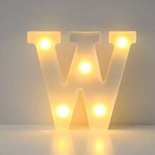16cm 白色發光 A-Z LED 字母燈,電池供電,臥室裝飾字母夜燈,婚禮裝飾,生日派對裝飾,女孩房/兒童房裝飾字母燈,節日居家酒吧裝飾字母燈,字母燈 - 白色 - 查看 22