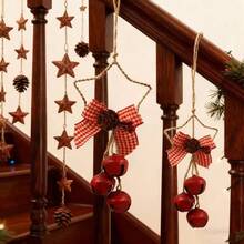 Best-Selling Christmas Bell Decoration, Vintage Nordic Christmas Iron Bell Pendant, Decorative Prop, Hanging Ornament - Retro Small Pendants - View 5