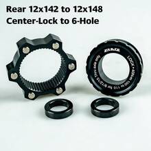 ZRACE Center Lock Hub Boost Adapter,Center-Lock For 6-Hole, 15x100 To 15x110, 12x142 To 12x148 - Black - View 11