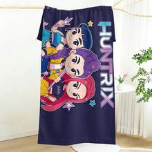 Cute Chibi With Magic Wand Print Quick Dry Beach Suitable For Beach Vacation And Outdoor Sports - A - View 3