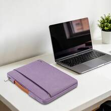 TECOOL Laptop Sleeve Case With Handle,Computer Bag For 12.3-16 Inch HP Notebook Chromebook Shockproof Waterproof Protective Laptop Case,Purple - Purple - View 8