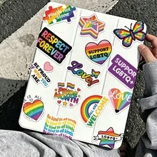 50 buah Stiker Grafiti Kartun Lucu Bertema Bulan Kebanggaan, Stiker Dekoratif Vinyl Tahan Air untuk Perencana, Komputer, Album Foto, Koper, Botol Minum, Ponsel - MultiWarna - View 2