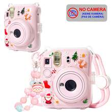 Instant Mini 12 Clear Case For Fujifilm Instax Mini 12 Instant Film Camera, UV Color Printing Camera Protective Case With Adjustable Strap And Cute Bracelet (No Camera) - View 15