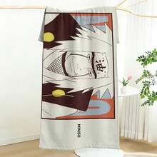 Naruto Jiraiya Printed Quick Dry Microfiber Beach Towel For Beach Vacation And Outdoor Sports - A - View 3