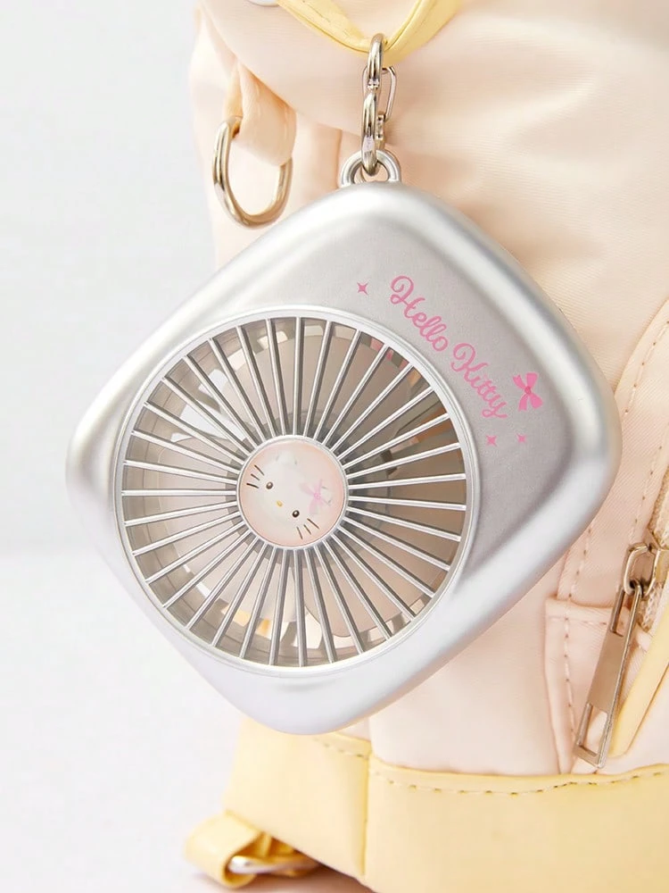 Miniso Sanrio Hello Kitty Mini Handheld Fan, 500mAh Rechargeable (Low 2h/Medium 1.5h/High 0.75h), Ultra-Quiet Low Noise, Compact Portable, Comes With IP Pendant, Personal Daily Use Mini Fan - Kitty - View 1