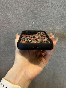 Fashion Floral Pattern Anti-Drop Phone Case Compatible With 11/12/13/14/15Pro Max - Negro - Ver 5