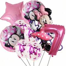 Party Balloon Set, Pink Star And Cartoon Foil Balloons With Sequin Balloons, For Milestone Birthday Decoration - As Shown In the Figure - View 10