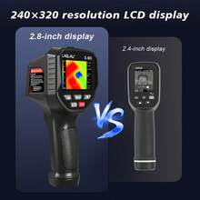 LAOLAU S-M8 Handheld Infrared Thermal Imager, -20℃~800℃, 2.8-Inch 240*320 LCD, 6 Color Palettes, 6 Languages, LED Light, Temperature Alarm, Adjustable Emissivity, 2000mAh Battery, USB+8GB TF Card, Suitable For Circuit, Pipe, Industrial And HVAC Temperature Detection - Black - View 6