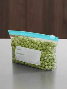 45入可重複使用密封食物儲存袋（10大 + 15中 + 20小），加厚冷凍袋，可微波，藍色，適用於長期食物保存與整理，透明PE拉鍊袋，適合廚房食物分類與零食存放 - 彩色 - 查看 13