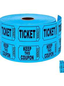 200/1000 Blue /RedRaffle Tickets, 2 Rolls Of 100/500 – Double Tickets For Events, Fundraisers, Prizes, And More Yard, Garage & Car Drying 1 - View 13