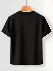 Camiseta Divertida para Niños con el Meme 67 Heart Dabbing para San Valentín |   Camisetas casuales para niños y niñas para una actitud despreocupada en primavera y verano, talla 120-160, cu - Negro - Ver 2
