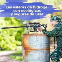 Hydrogel Sniper Rifle With Telescopic Sight And Silencer, 15m Range, High Rate Of Fire - Multicolor - View 5