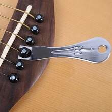 2/1pc Three-In-One Guitar String Winder Tool Alloy Guitar String Peg Pulling Puller Bridge Pin Remover Tools Durable String-Pulling Nail For Acoustic/Folk Guitars - Multicolor - View 5