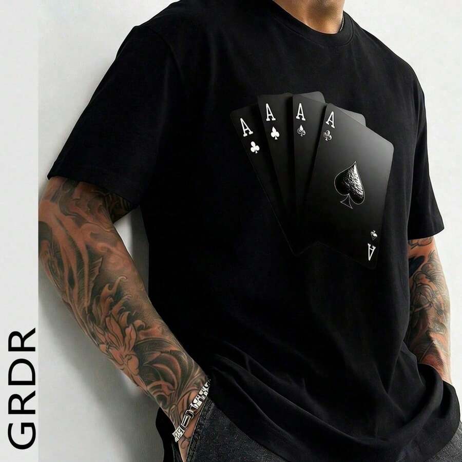 Cotton, Graphic Print, T-Shirt With Haitian Flag Print Of The Haitian Revolution Of 1804, Independence Day, Casual Crew Neck T-Shirt, Short Sleeve, Comfortable. - 黑色 9 - 查看 1