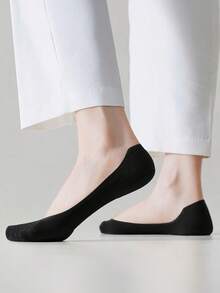 3 Pairs Black Spherical Sponge Padded Summer Women's Invisible Socks, Low-Cut Short Socks, 3D Arch Support, Suitable For Daily Wear And Holiday Gifts - Multicolor - View 4