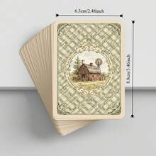 YFOPEN Farm Playing Cards, Vintage Farm Style, Featuring Farm Tools, Farm Animals, Farm Landscapes, Nostalgic Pastoral Style Leisure Cards, Home Gathering Entertainment Table Game Cards, Casual Fun Desktop Game Cards. - Multicolor - View 9