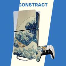 1 Set Waterproof Scratch-Resistant Durable Printed Pattern Skin Stickers For Slim Game Console And Controller Personalized Decorative Protective Film - View 7