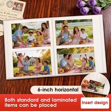 1pc 6-Inch 200-Sheet Photo Album, Insert-Style Family Photo Collection, Large Capacity Photo Storage Book, Family And Student Photos, Winter Christmas Valentine's Day New Year Gift - 1PC - View 7