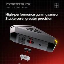 INPHIC YC-CYBER Mouse Gaming Nirkabel Tri-Mode, Saklar Mikro Senyap TTC, Desain Cyberpunk Fiksi Ilmiah, Pencahayaan RGB Dua Zona, Chip Gaming, DPI yang Dapat Diatur 6 Tingkat, Baterai 500mAh + Type-C + Indikator Baterai, Driver Khusus - View 10