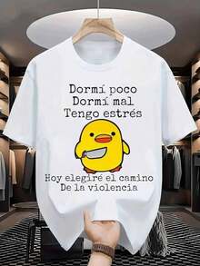 Camiseta de Hombre con Lema Español Divertido - Ideal  Días Estresantes, Ropa Casual, Regalo  - Manga Corta Ligera y Transpirable - Tallas S M L XL XXL XXXL - Negro - Ver 1
