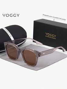 VOGGY 時尚極簡復古大框 TR90 偏光 UV400 太陽眼鏡，男女通用運動開車戶外騎行釣魚度假旅行派對裝飾道具禮物 - Set B - 查看 11