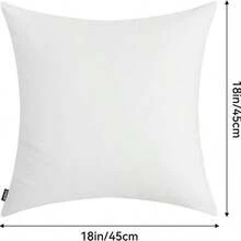 Ultra Plush Polyester Square Throw Pillow Insert, Hypoallergenic High Resilience Washable Cushion Core, Soft Polyester Filled Pillow Insert For Sofa Bedroom Dorm Home Decor & Back Support - White (white) 1pc - View 12
