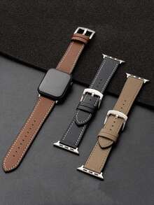1入組矽膠粘膚防水透氣排汗柔軟舒適PU皮革Apple Watch錶帶Apple Watch手帶帶Apple Watch錶帶Apple Watch手帶錶帶兼容Apple Watch錶帶Apple Watch手帶帶Apple Watch錶帶Apple Watch手帶38/40/41/42/44/45/49mm兼容系列Ultra/Se/8/7/6/5/4/3/2/1 - 棕色 - 查看 1