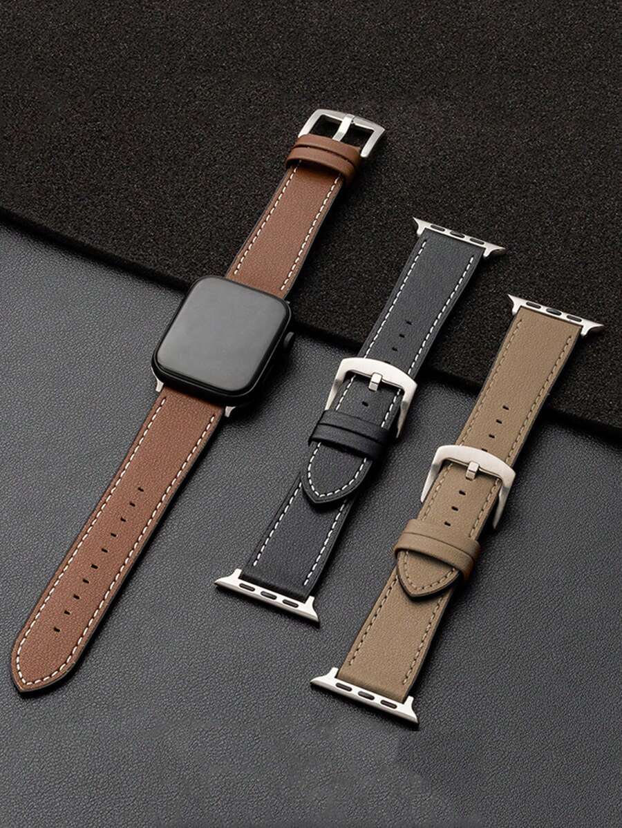 1入組矽膠粘膚防水透氣排汗柔軟舒適PU皮革Apple Watch錶帶Apple Watch手帶帶Apple Watch錶帶Apple Watch手帶錶帶兼容Apple Watch錶帶Apple Watch手帶帶Apple Watch錶帶Apple Watch手帶38/40/41/42/44/45/49mm兼容系列Ultra/Se/8/7/6/5/4/3/2/1 - 棕色 - 查看 1