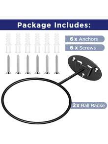 Basketball-Holder Wall Mount - 2 Packs - View 7