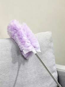 1pc Multifunctional 360° Double-Sided Static Duster, Retractable Cleaning Feather Duster - Pink - View 10