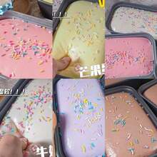 Aluminum Box Fake Cake Squeeze Stress Relief Decor - Multi-Color Soft Slow Rising With Candy Sprinkles, Party Gift For Adults Office Desktop Ornament - Multicolor - View 4