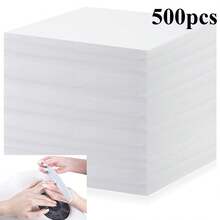 Sheets Nail Dust Collector Filter Paper Disposable Nail Dust Suction Collector Filters Nail Paper Sheets Portable Dust Collector Filter For Nail Salon Spa Tech Nail Supplies Accessories - White - View 11