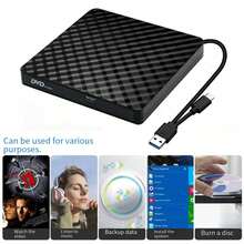 USB3.0 Type-C Dual Interface External DVD R/W Drive, Plug And Play, Supports Disc Reading And Writing, Compatible With Apple System, Windows System Laptops And Desktops - View 5