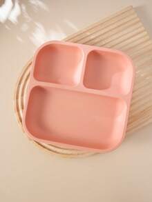 1pc Personalized Customization Name & Pattern Silicone Square Suction Plate Infant Feeding Tableware Food Storage Dishes For Baby Boys & Girls - Multicolor - View 19
