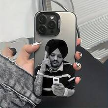 Funda para Teléfono - Funda de Teléfono del Vocalista Sidhu Moosewala, Compatible con iPhone 17, 16E, 16, 15, 14, 13, 12, 11 Mini, Pro, Max, Air, X, XR, XSMAX, 8 y Modelos 7 Plus - Multicolor - Ver 4