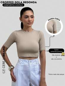 Women Tops - Beige - View 3