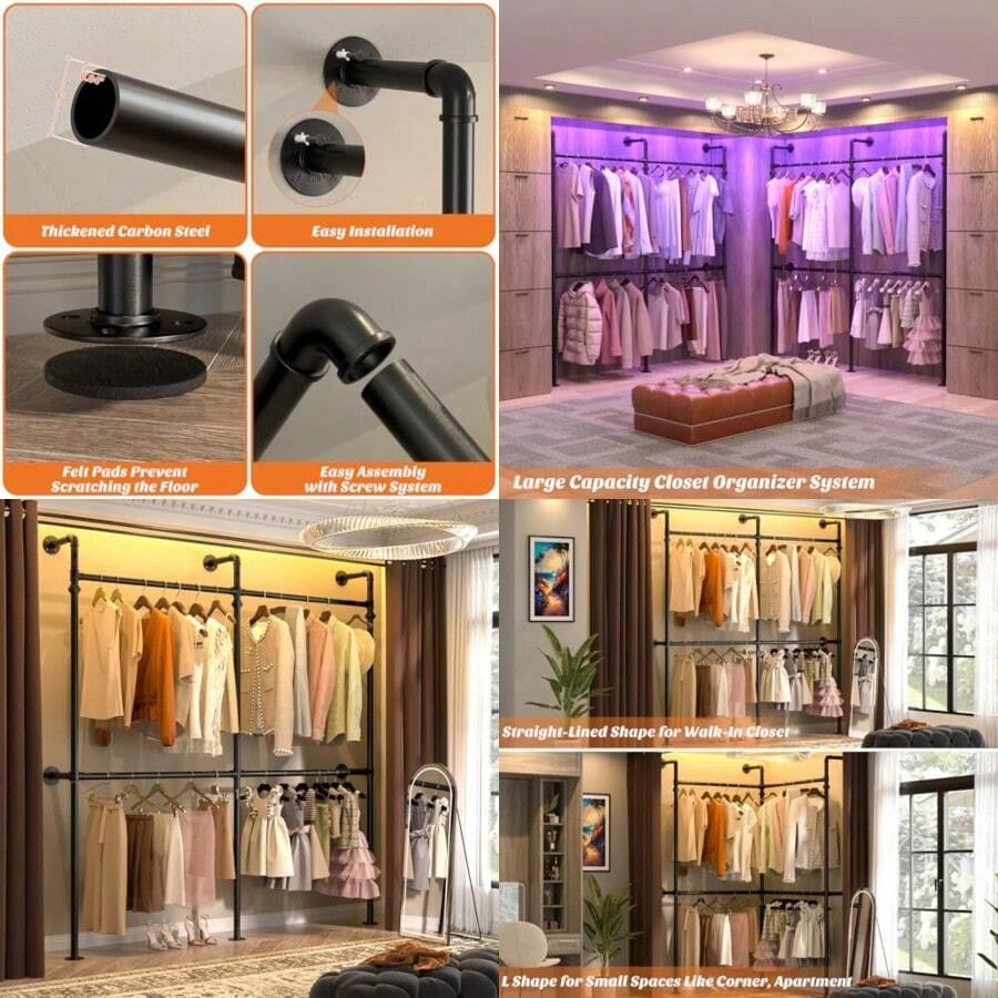 Clothing Racks - Black - View 1