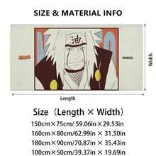 Naruto Jiraiya Printed Quick Dry Microfiber Beach Towel For Beach Vacation And Outdoor Sports - A - View 5