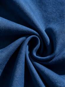 Men's Short-Sleeved T-Shirt With A Round Neck And Simple Design - 寶藍色 - 查看 6
