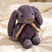18cm/7.08inch Scented Bow-Tie Long-Eared Rabbit Plush Toy, Soft And Fluffy Stuffed Animal, Suitable For Room Decoration, Children's Birthday Gift, Holiday Gift For Family And Friends, Thanksgiving, Christmas. - Multicolor - View 10