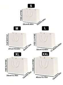 1/5 Stücke weiße Mini-Handgeschenktüten, Geschenkkartentüten, kleine Papier-Party-Gastgeschenkboxen, geeignet für Muttertag, Hochzeit, Geburtstagsverpackung, Größe: 4,7 X 3,9 X 2,3 Zoll - Mehrfarbig - Übersicht 4